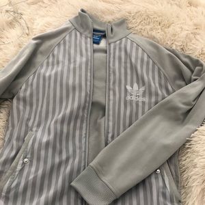 adidas Original long sleep zip up.